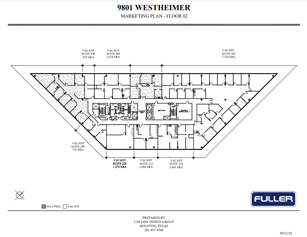 9801 Westheimer Rd, Houston, TX à louer Plan d’étage– Image 1 sur 1