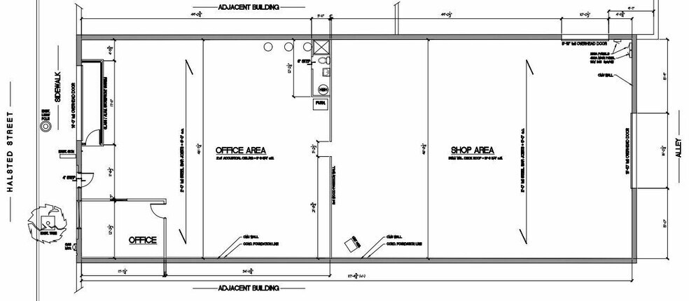 3633 S Halsted St, Chicago, IL à louer - Plan d’étage – Image 2 sur 2