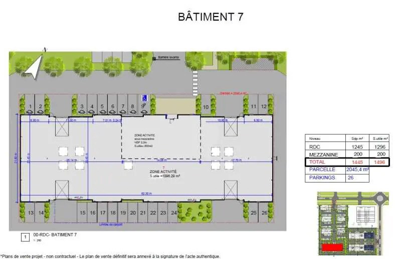 Local d’activités dans Bailly-Romainvilliers à louer - Plan d’étage – Image 3 sur 3
