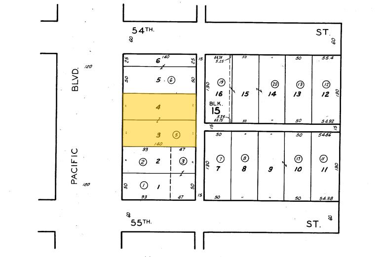 5410 Pacific Blvd, Huntington Park, CA à louer - Plan cadastral – Image 2 sur 2
