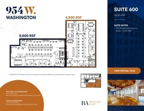 954 W Washington Blvd, Chicago, IL à louer Plan d’étage– Image 1 sur 19