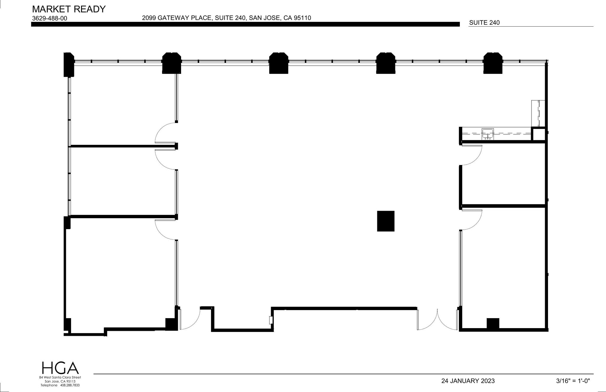 2033 Gateway Pl, San Jose, CA à louer Plan d’étage– Image 1 sur 1