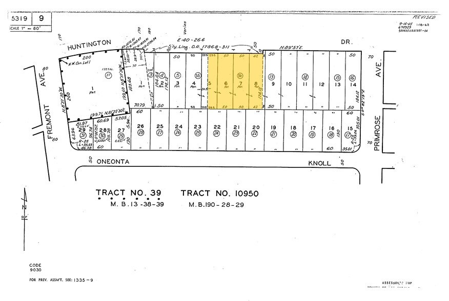 1499 Huntington Dr, South Pasadena, CA à louer - Plan cadastral – Image 2 sur 3
