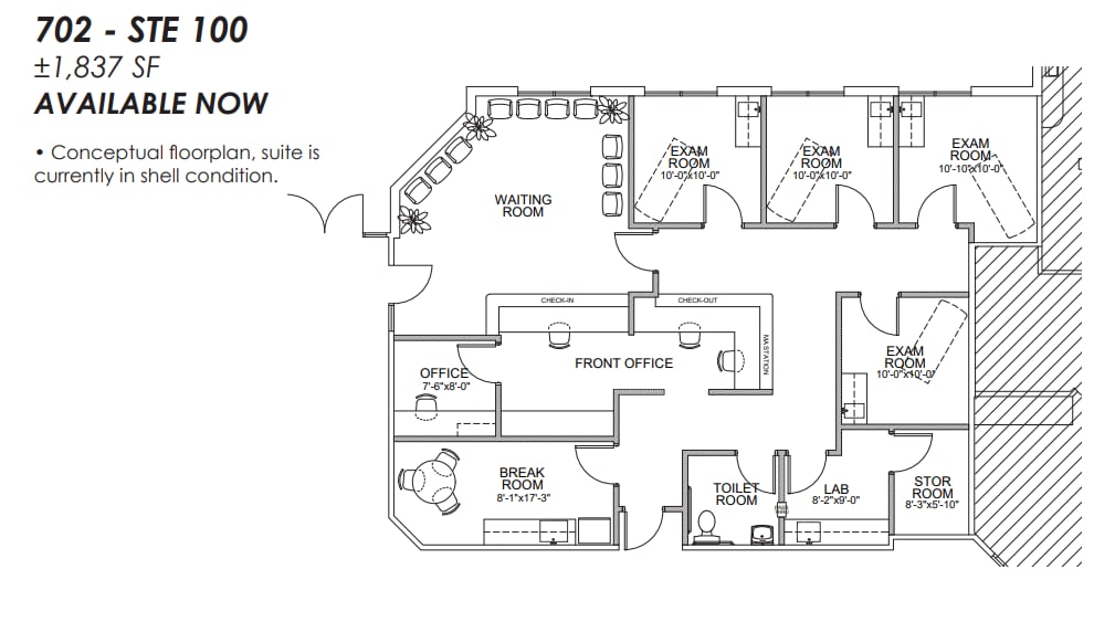702 E Bell Rd, Phoenix, AZ à louer Plan d’étage– Image 1 sur 1