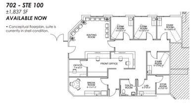 702 E Bell Rd, Phoenix, AZ à louer Plan d’étage– Image 1 sur 1