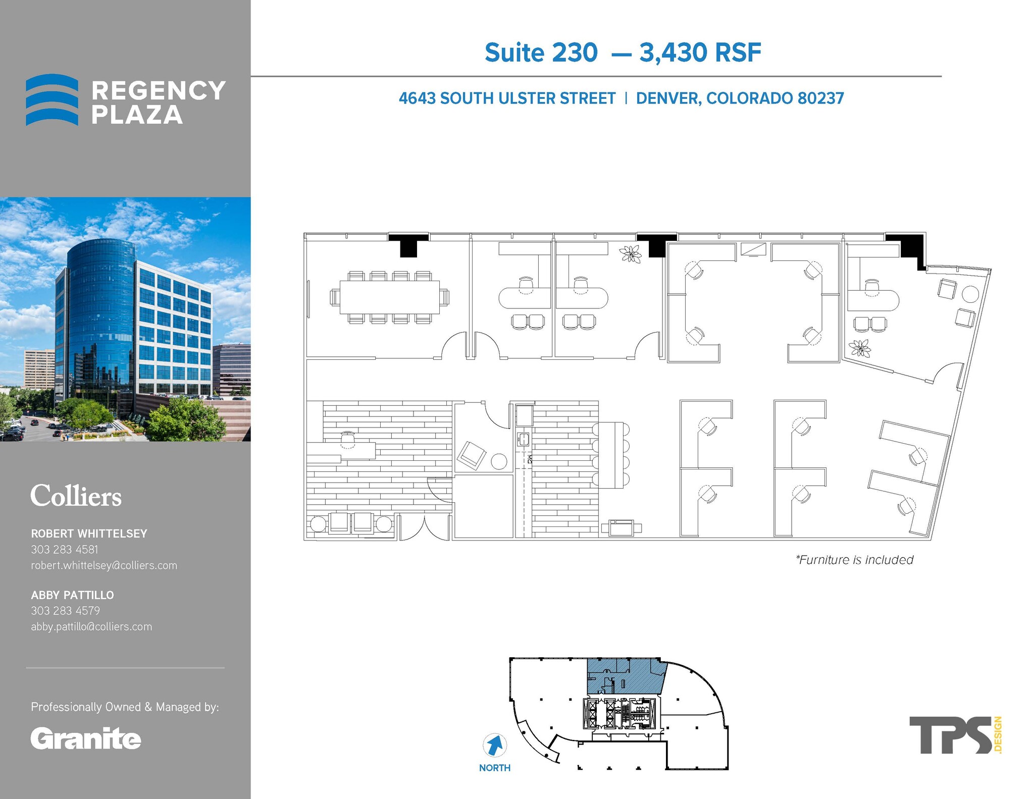 4643 S Ulster St, Denver, CO à louer Plan d’étage– Image 1 sur 1