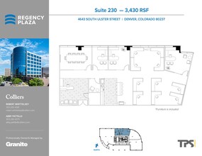 4643 S Ulster St, Denver, CO à louer Plan d’étage– Image 1 sur 1