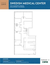701 E Hampden Ave, Englewood, CO à louer Plan d’étage– Image 1 sur 1