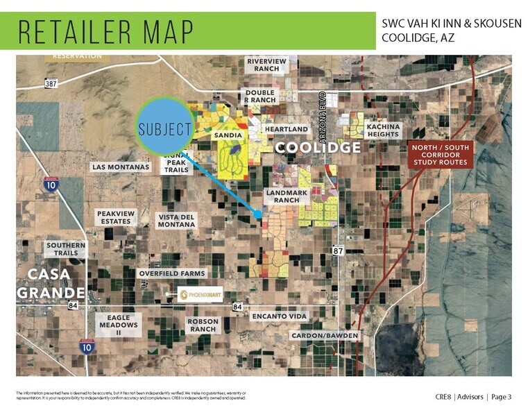 SWC Skousen Rd & Vah Ki Inn Rd, Coolidge, AZ à vendre - Photo de l’immeuble – Image 1 sur 3