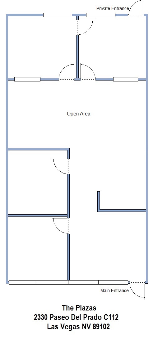 2310 Paseo Del Prado, Las Vegas, NV à louer Plan d’étage– Image 1 sur 1