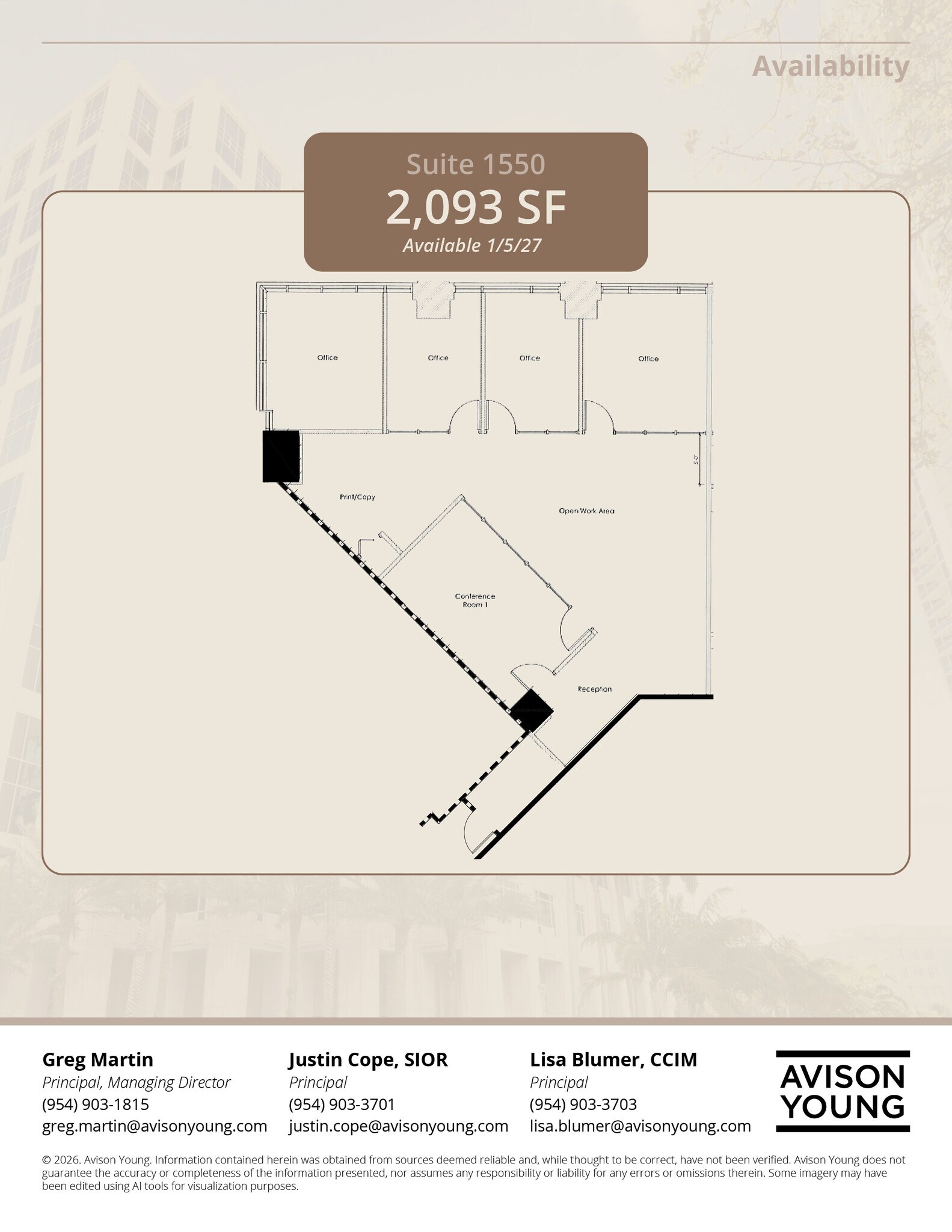 200 E Las Olas Blvd, Fort Lauderdale, FL à louer Plan d’étage– Image 1 sur 1