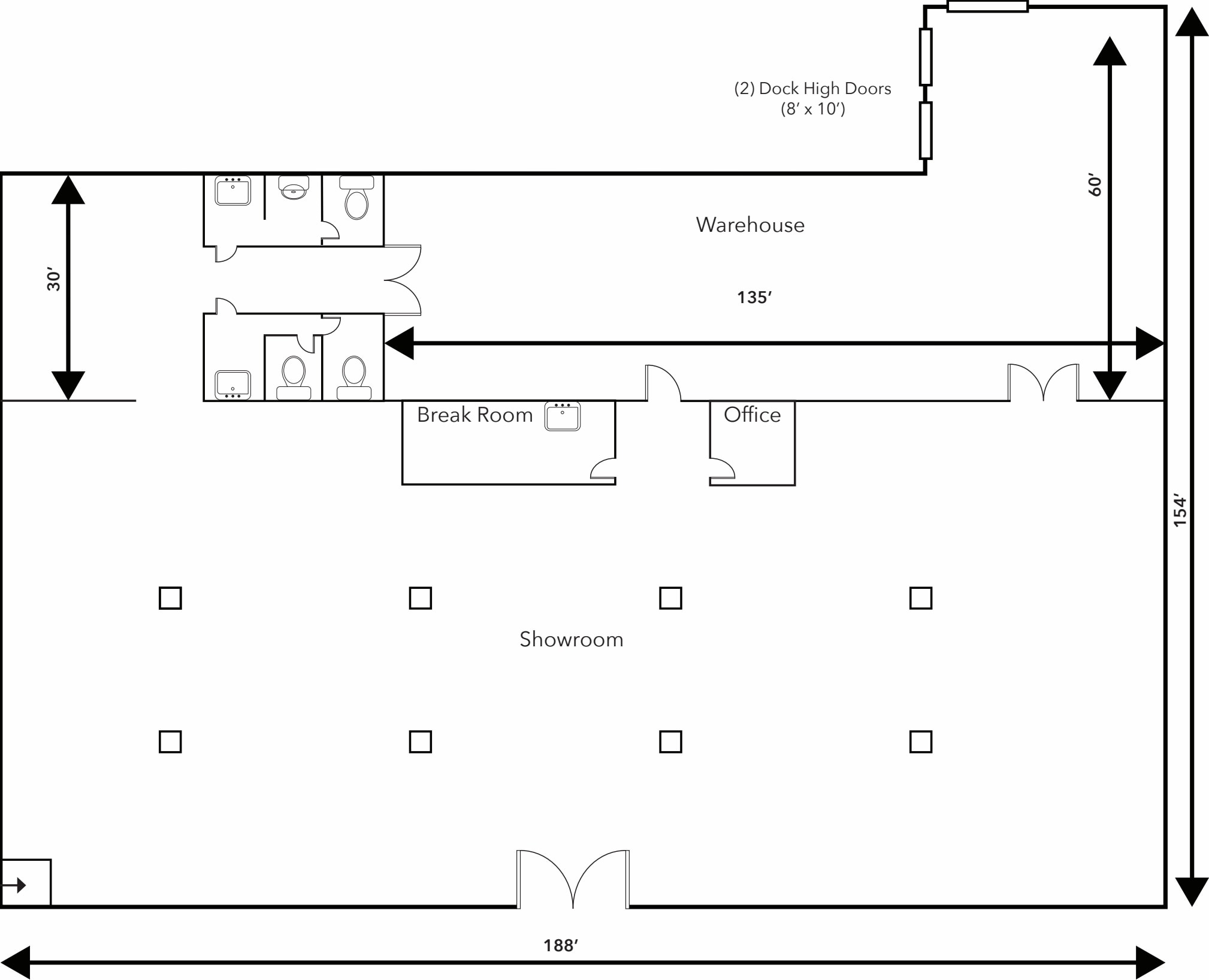 1473 N Wesleyan Blvd, Rocky Mount, NC à louer Plan d’étage– Image 1 sur 1