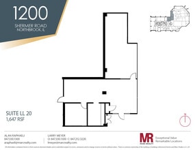 1200 Shermer Rd, Northbrook, IL à louer Plan d’étage– Image 1 sur 1