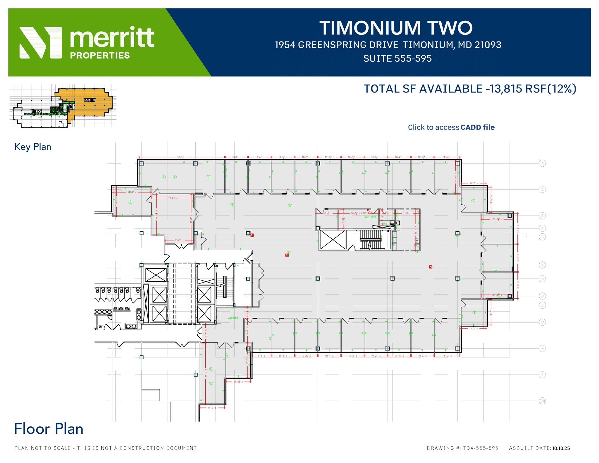 1966 Greenspring Dr, Timonium, MD à louer Plan d’étage– Image 1 sur 1