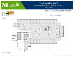 1966 Greenspring Dr, Timonium, MD à louer Plan d’étage– Image 1 sur 1