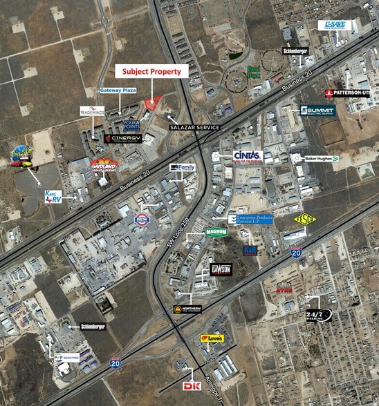 5504 Starboard, Midland, TX à vendre - Aérien – Image 2 sur 2