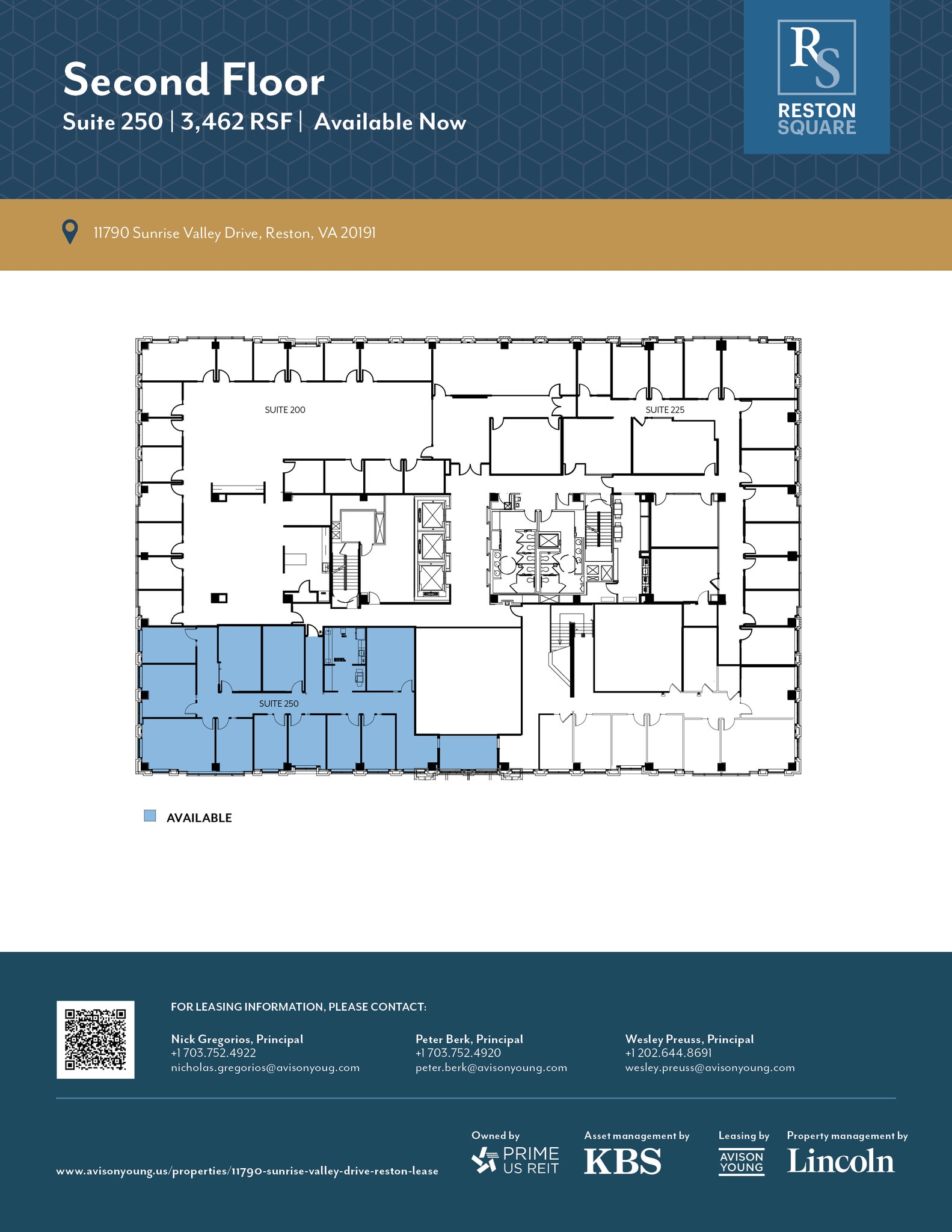 11790 Sunrise Valley Dr, Reston, VA à louer Plan d’étage– Image 1 sur 1