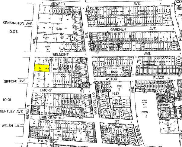 590 Bergen Ave, Jersey City, NJ à vendre - Plan cadastral – Image 2 sur 3