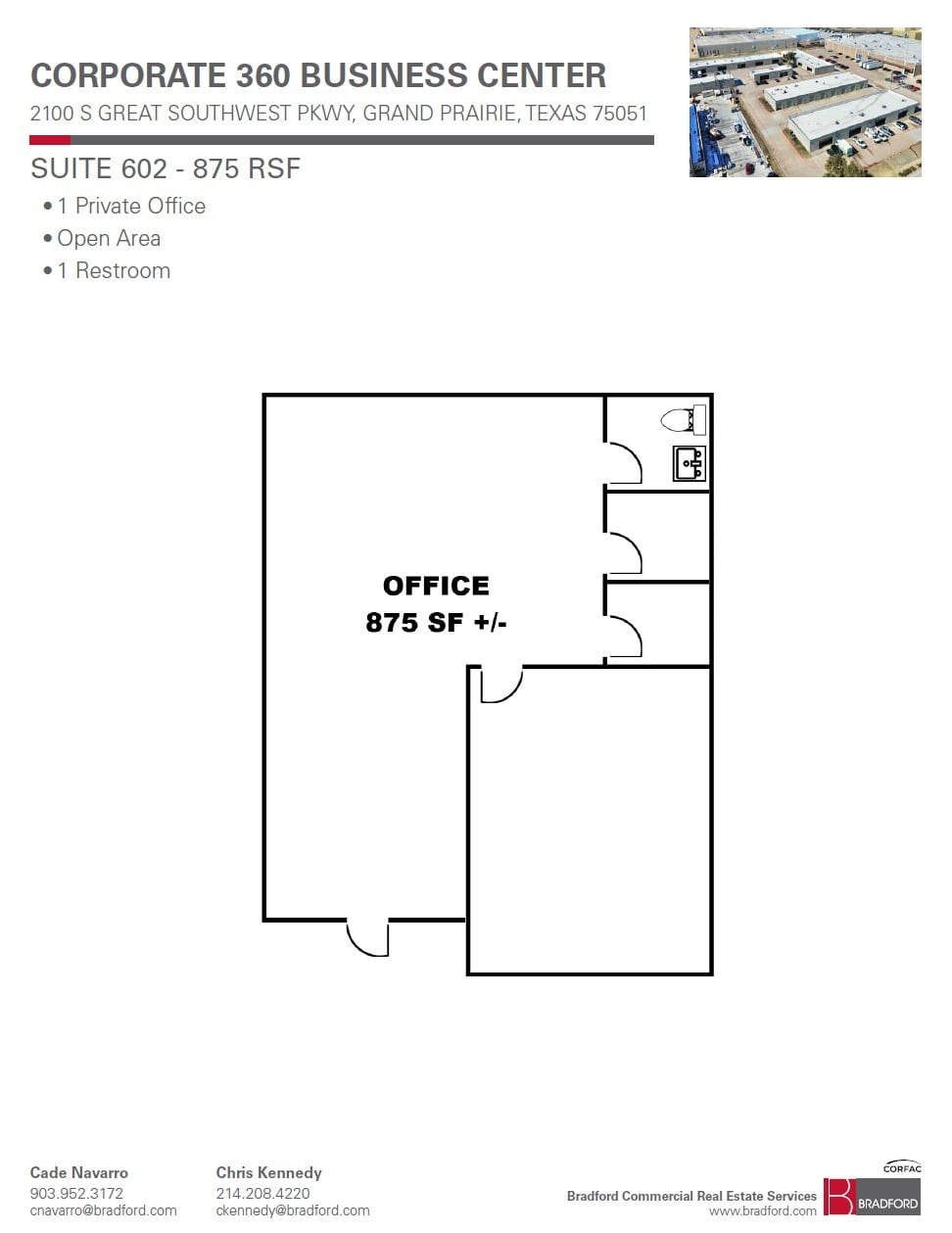 2100 S Great Southwest Pky, Grand Prairie, TX à louer Plan d’étage– Image 1 sur 1