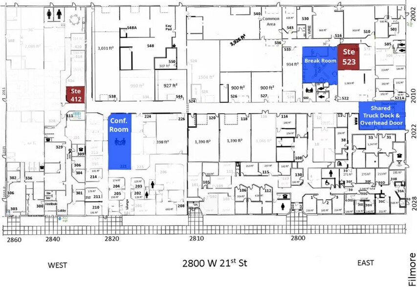 2800-2860 W 21st St, Erie, PA à louer - Plan de site – Image 3 sur 12