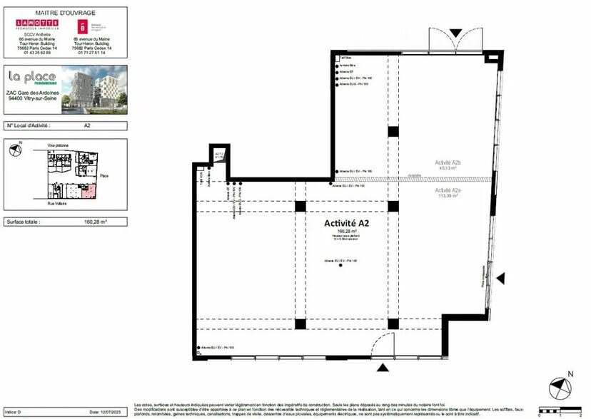 Bureau dans Vitry-sur-Seine à vendre - Plan d’étage – Image 2 sur 3