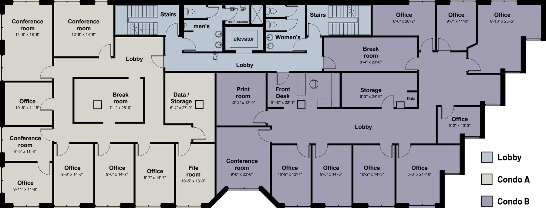 319 S Sharon Amity Rd, Charlotte, NC 28211 - Lot B -  - Plan d’étage - Image 1 of 1