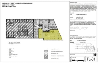 22 Chapel St, Brooklyn, NY à louer Plan d’étage– Image 1 sur 1