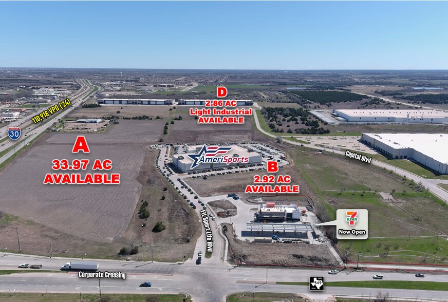 SEC I-30 & FM 549, Rockwall, TX à vendre - Aérien – Image 2 sur 5