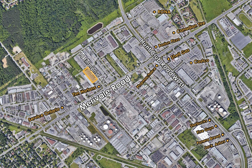 18 Enterprise Ave, Ottawa, ON à louer - Aérien – Image 1 sur 2