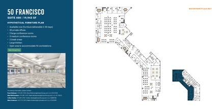 50 Francisco St, San Francisco, CA à louer Plan d’étage– Image 1 sur 4