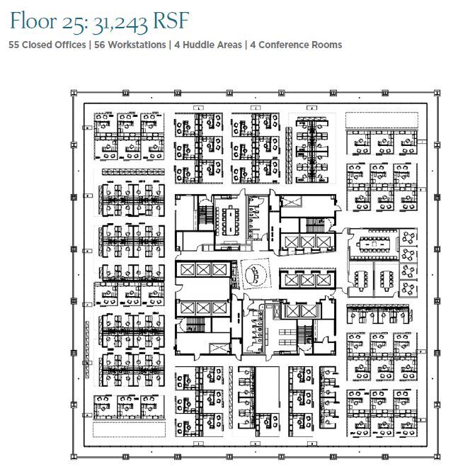 1001 Louisiana St, Houston, TX à louer Plan d’étage– Image 1 sur 1