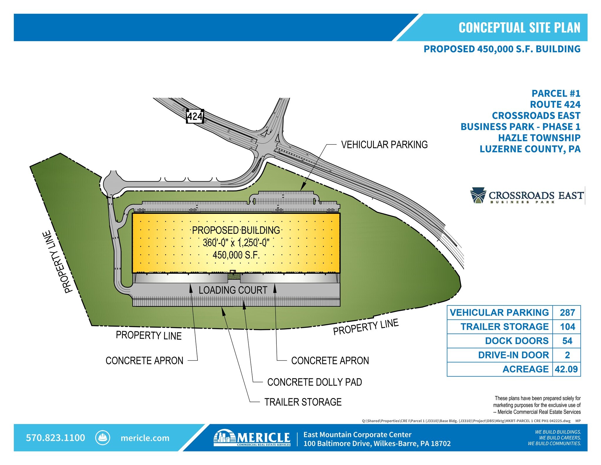 Route 424, Hazleton, PA à louer Plan de site– Image 1 sur 3