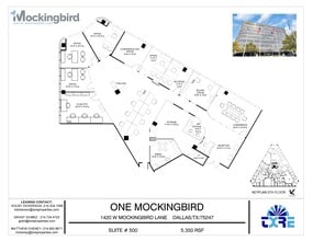1420 W Mockingbird Ln, Dallas, TX à louer Plan d’étage– Image 1 sur 1