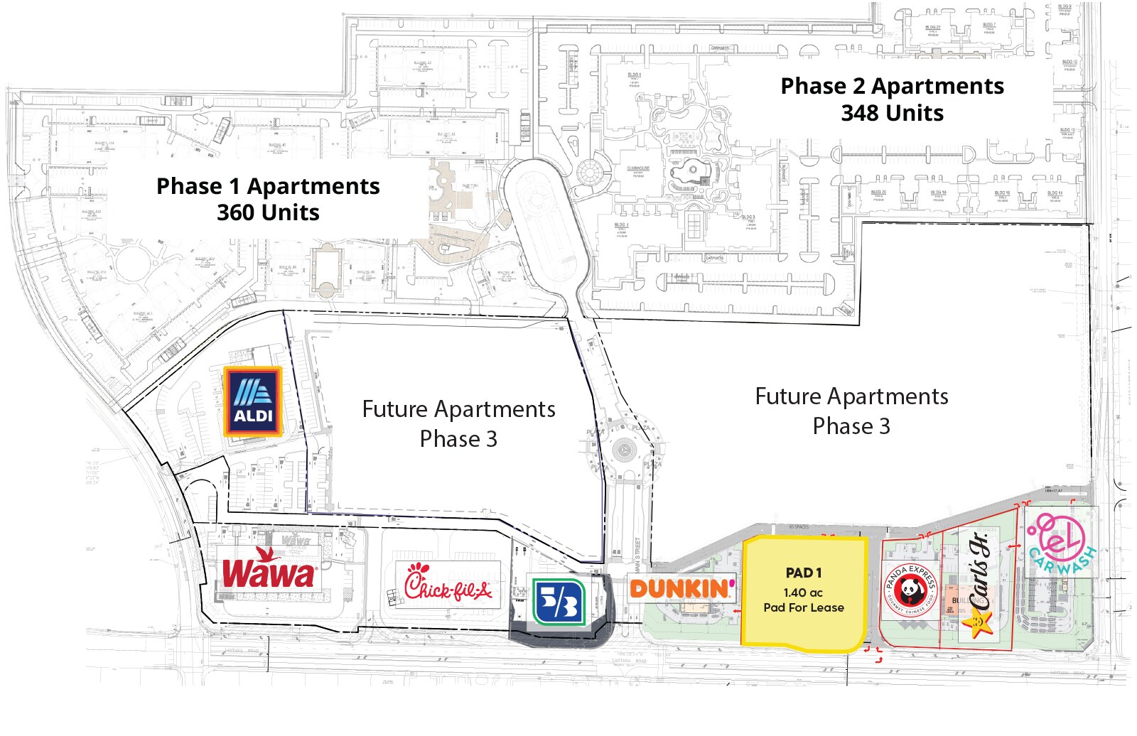 1199 W Lantana Rd, Lantana, FL à louer Plan de site– Image 1 sur 2