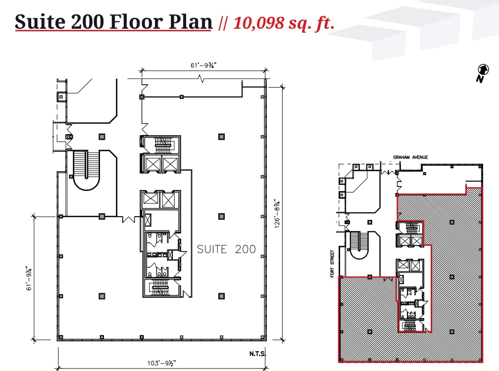 200 Graham Ave, Winnipeg, MB à louer Plan d’étage– Image 1 sur 1