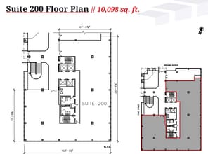 200 Graham Ave, Winnipeg, MB à louer Plan d’étage– Image 1 sur 1
