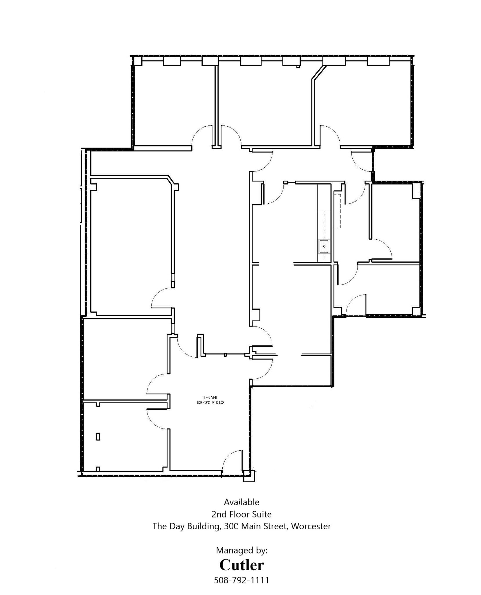 300-310 Main St, Worcester, MA à louer Plan d’étage– Image 1 sur 2
