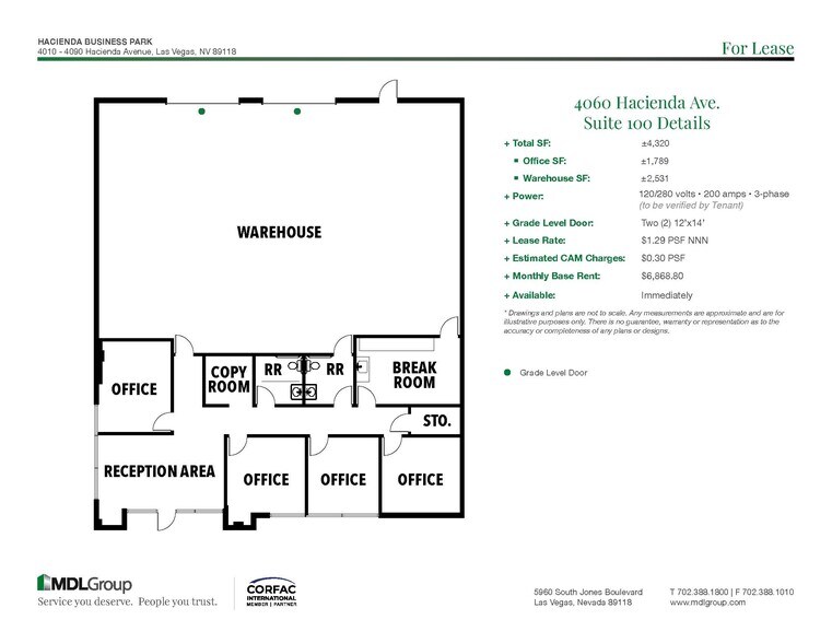 4010 W Hacienda Ave, Las Vegas, NV à louer - Photo de l’immeuble – Image 2 sur 8