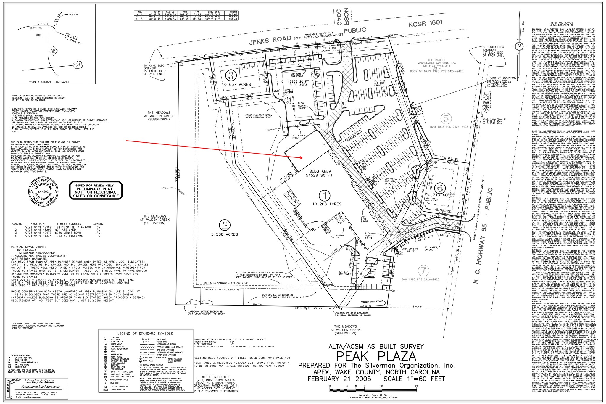 1779 W Williams St, Apex, NC à louer Plan de site– Image 1 sur 5