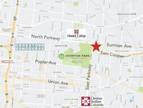 2347 Summer Ave, Memphis, TN - VUE AÉRIENNE vue de carte