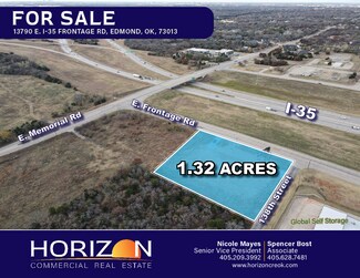 Plus de détails pour 13790 I- 35 Frontage, Edmond, OK - Terrain à vendre