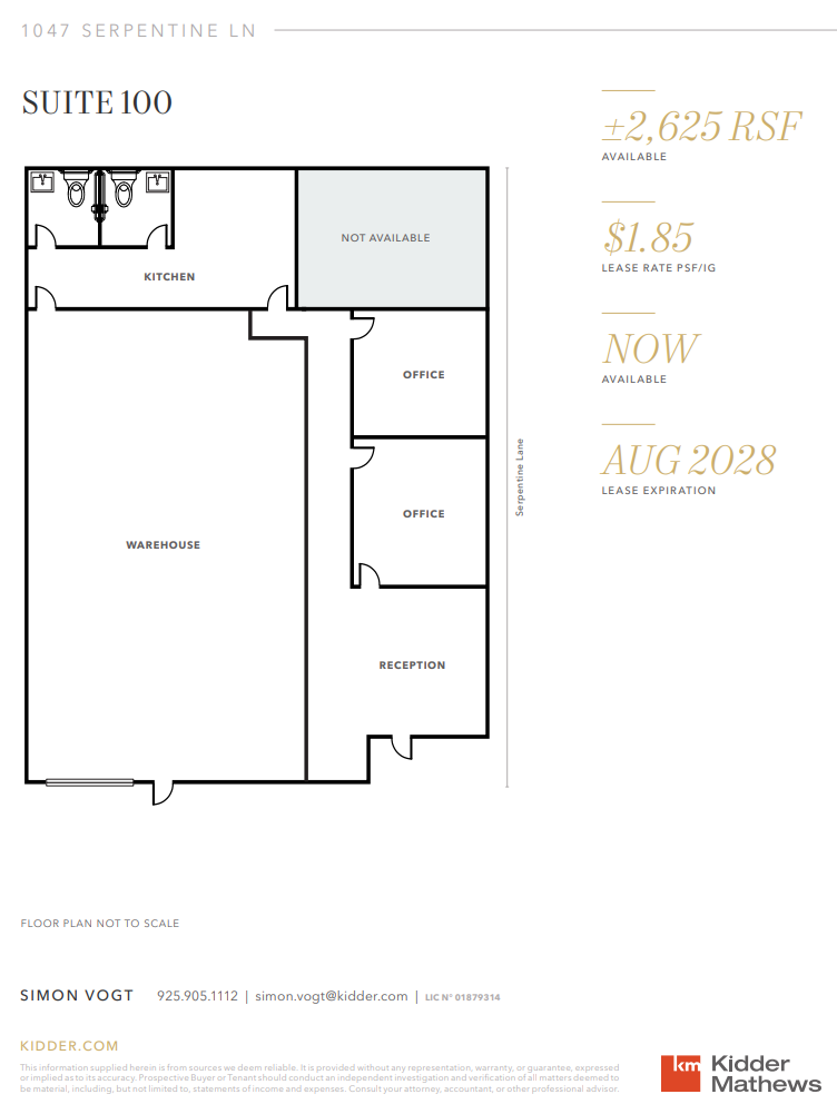 1047 Serpentine Ln, Pleasanton, CA à louer Plan d’étage– Image 1 sur 1