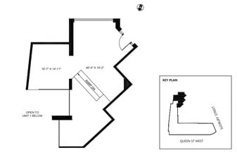 1181 Queen St W, Toronto, ON à louer Plan d’étage– Image 1 sur 8