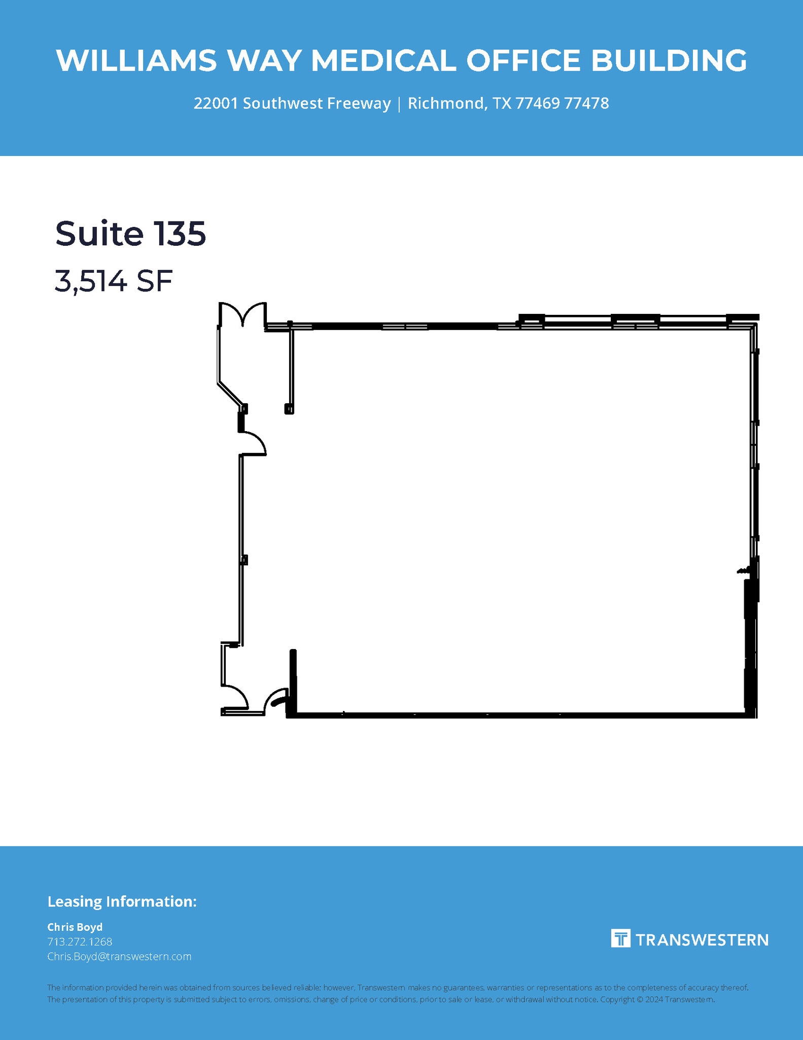 22001 Southwest Freeway, Richmond, TX à louer Plan d’étage– Image 1 sur 1