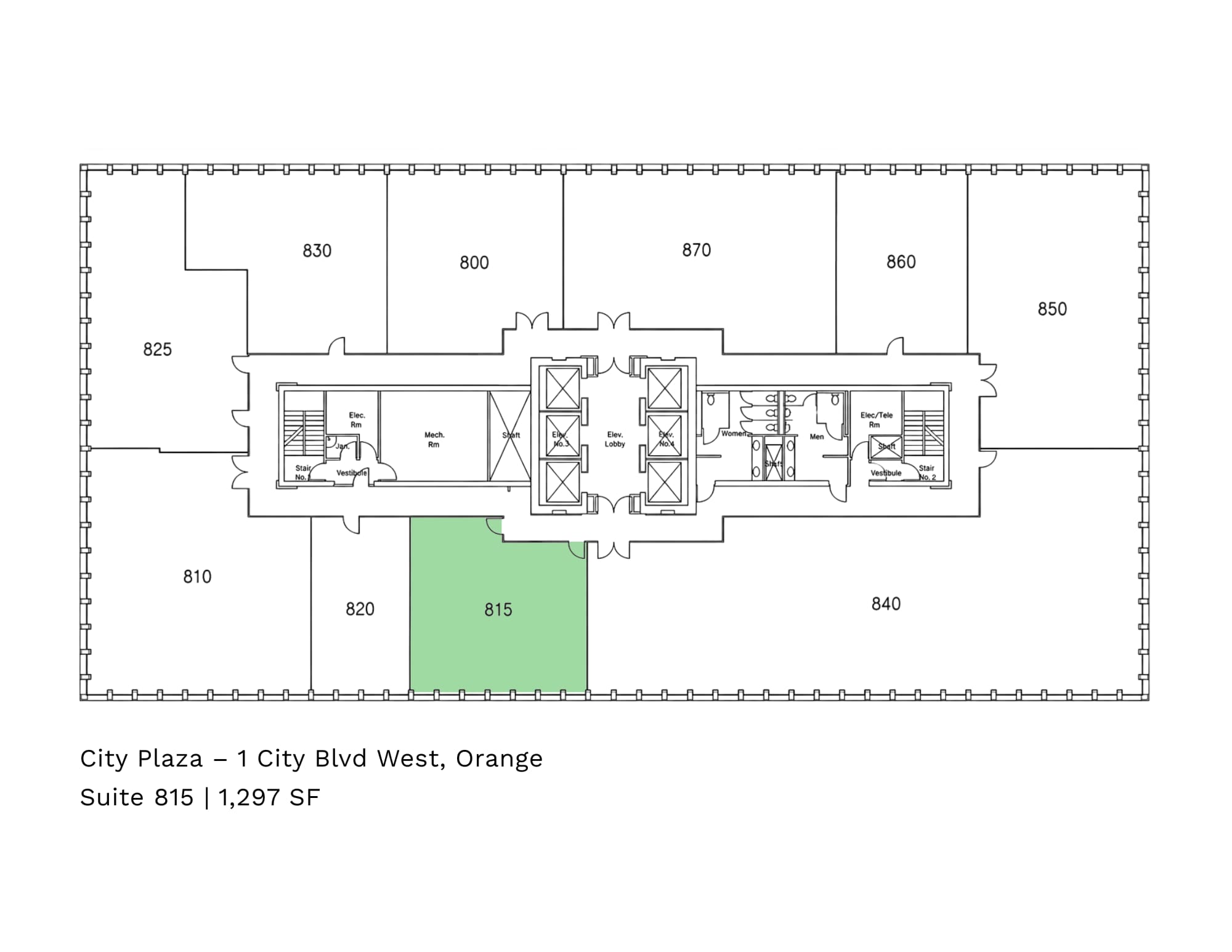 1 City Blvd W, Orange, CA à louer Plan d’étage– Image 1 sur 4