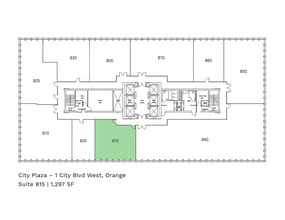 1 City Blvd W, Orange, CA à louer Plan d’étage– Image 1 sur 4