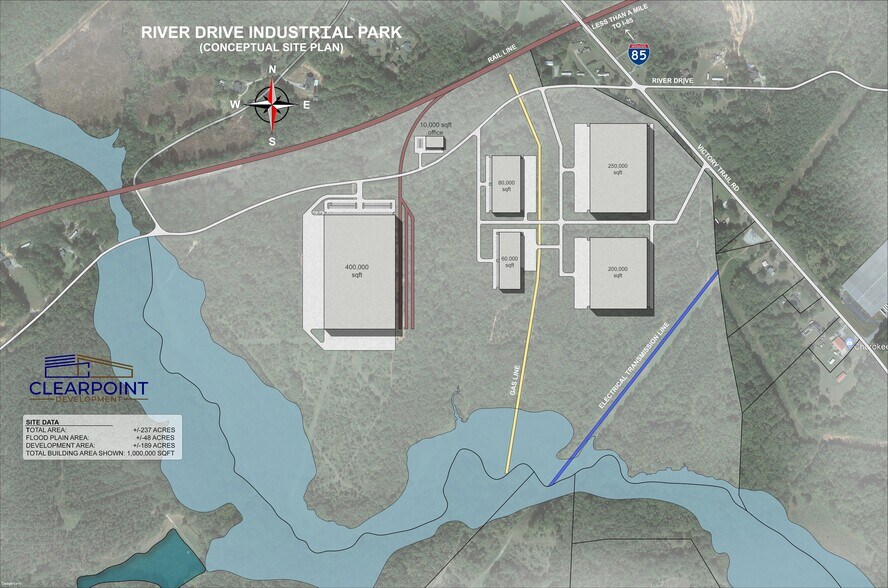 River Drive and Victory Trail Road, Gaffney, SC à vendre - Plan de site – Image 2 sur 2