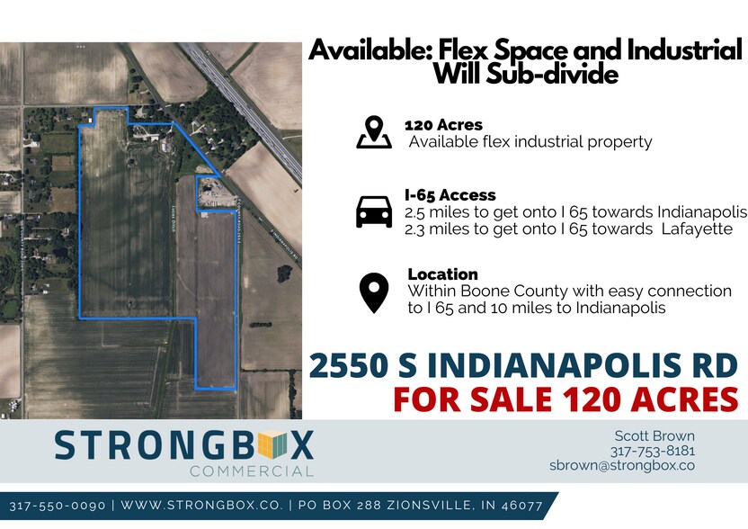 2550 S Indianapolis Rd, Lebanon, IN à vendre - Aérien – Image 3 sur 4