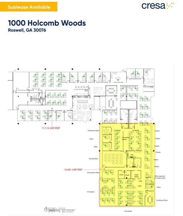 1000 Holcomb Woods Pky, Roswell, GA à louer Plan d’étage– Image 1 sur 1