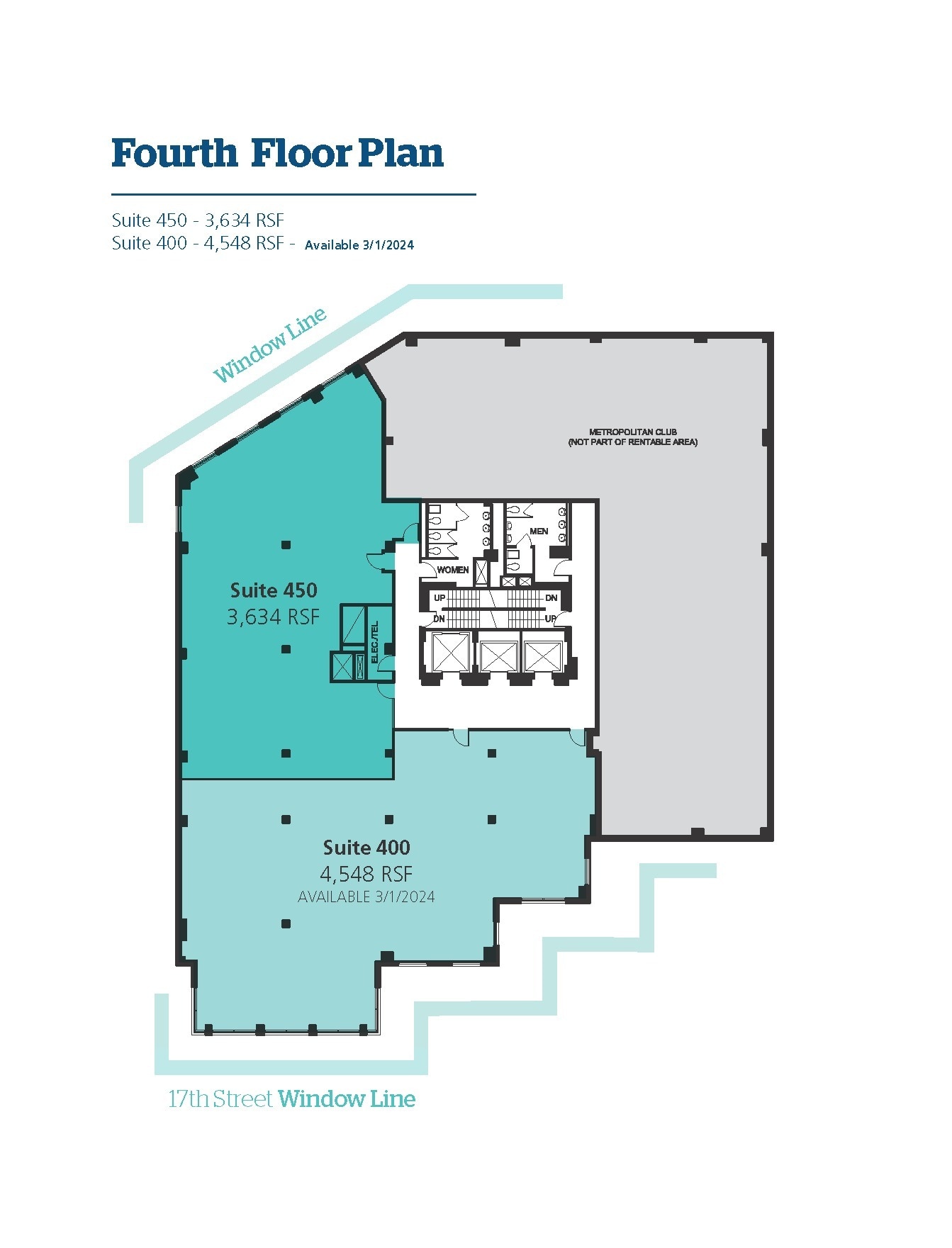 750 17th St NW, Washington, DC à louer Plan d’étage– Image 1 sur 1